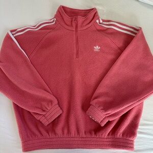 Adidas Originals women's fleece half-zip pullover